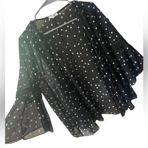 Maurices Polka Dot Kimono (M)